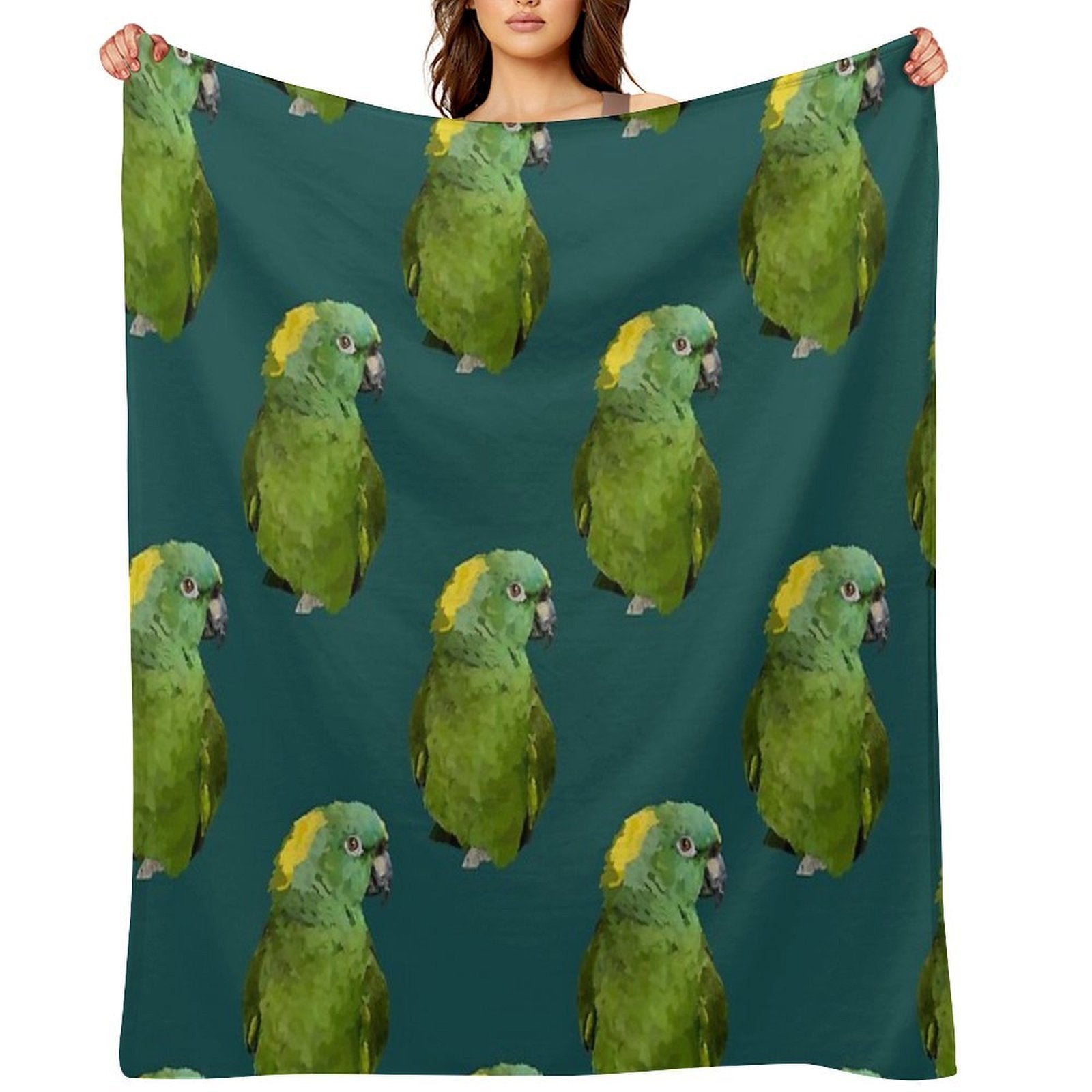 Yellow-Naped Amazon Lightweight Throw Blanket