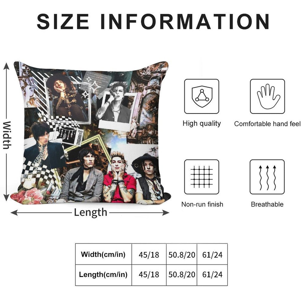 Palaye Royale Mix Up Soft Easy Maintenance Throw Pillow