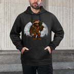 Santa Bigfoot Christmas Lights Funny Sasquatch Believe Versatile Streetwear Hoodie