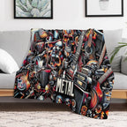 Heavy Metal Sustainable Throw Blanket