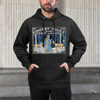 Merry Yule And Happy Winter Solstice Deer Christmas Gothic Versatile Streetwear Hoodie