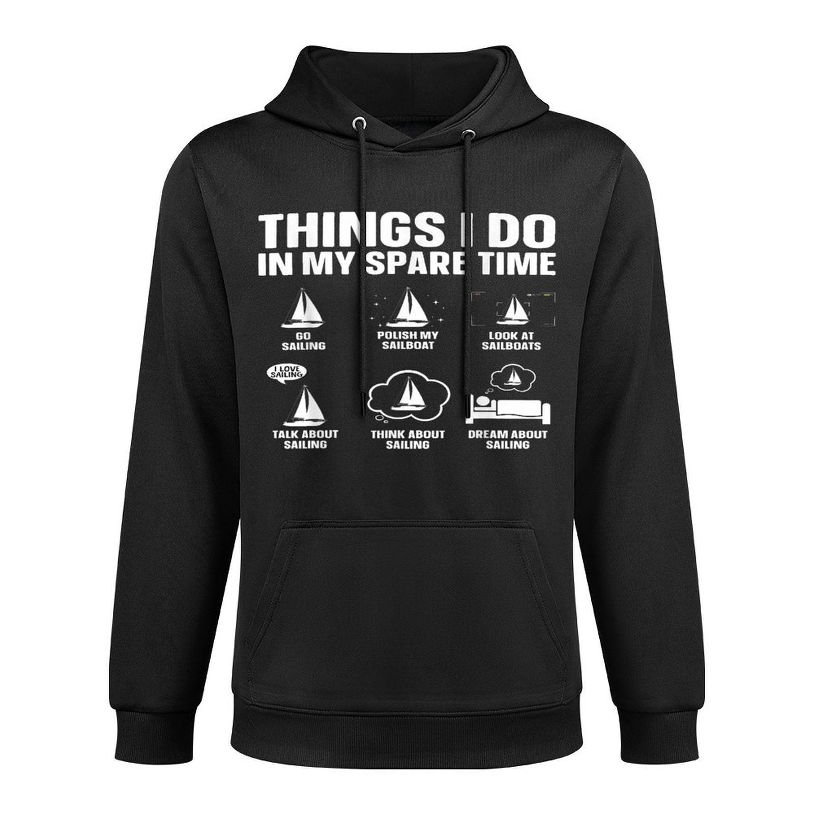 Funny Sailing Art for Men Women Sailing Lover Sail Boat Pilling-Resistant Hoodie