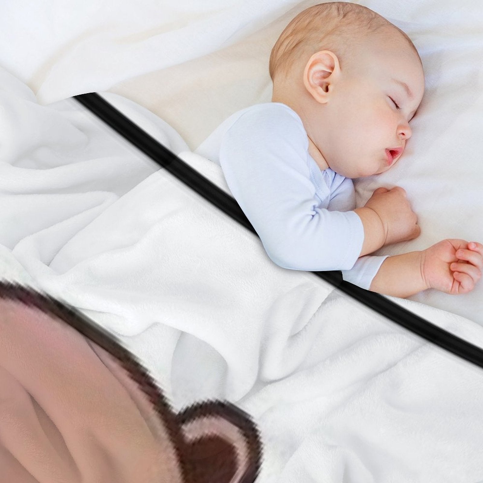 Milk And Mocha Together Comfort Throw Blanket