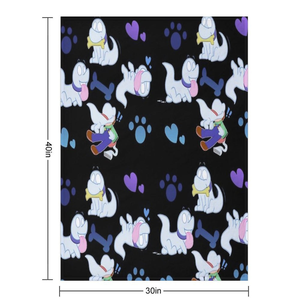 Polterpup Pattern Wrinkle-free Throw Blanket