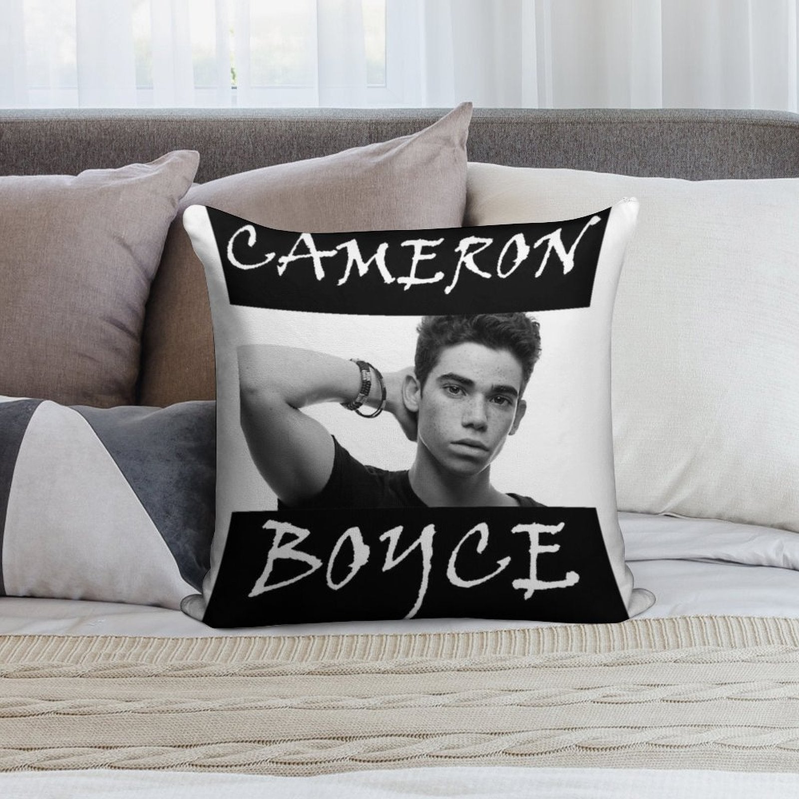Cameron Boyce Fan Soft Luxury Feel Throw Pillow