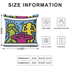 Haring Copy Soft Gift Ready Throw Pillow