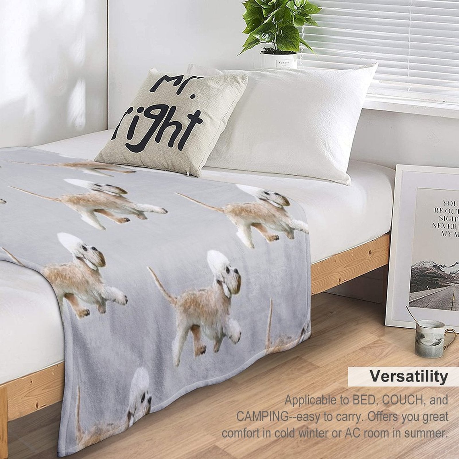 Dandie Dinmont Terrier Comfort Throw Blanket