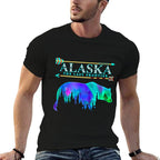 Alaska State Pride Alaska Northern Lights Alaskan Bear  Odor-resistant T-Shirt