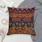 African Tribal Mudcloth Pattern Soft Hidden Zipper Throw Pillow