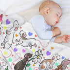 I Love Rats Velvety-soft Throw Blanket