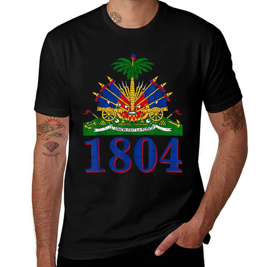 1804  Cute Haiti Year Of Independence Gift  Graphic-printed T-Shirt