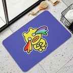 Origom The Playful Duck-Bear No. 8  Easy To Clean Bath Mat