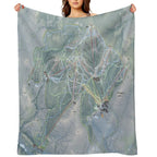 Killington Resort Trail Map Eco-conscious Throw Blanket