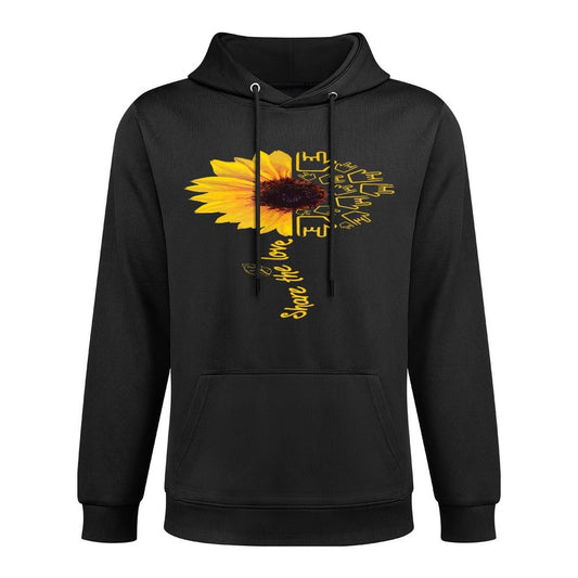Sign Language - ASL - American Sunflower - Share The Love Shrink-Resistant Hoodie