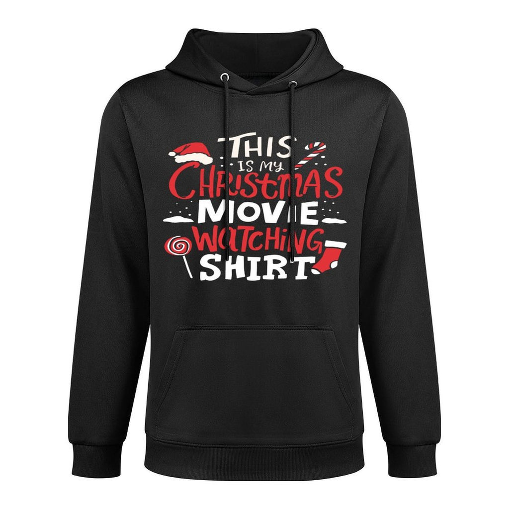 This Is My Christmas Movie Watching Pilling-Resistant Hoodie