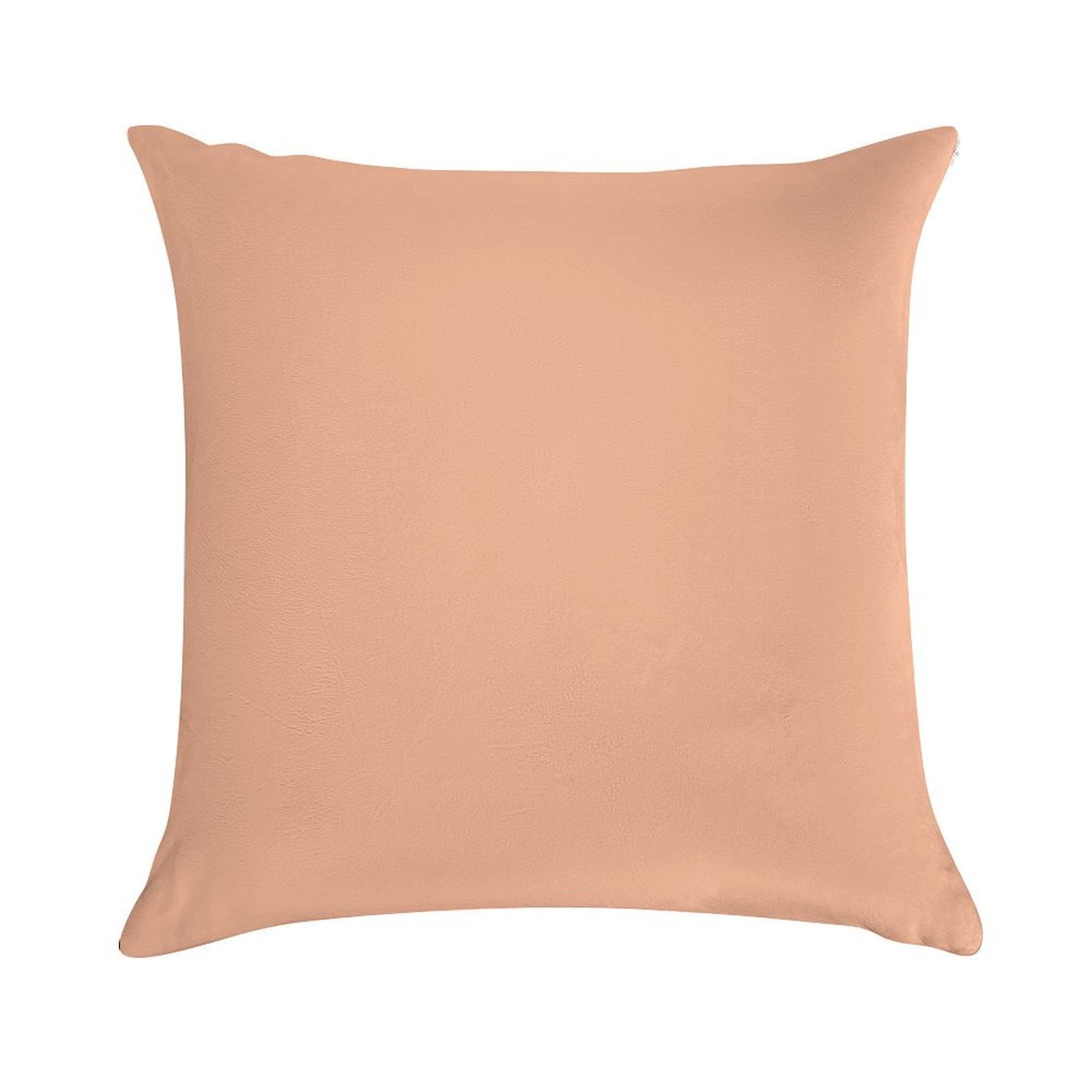 Peach-Orange Solid Color Soft Style Accent Throw Pillow