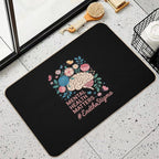 End The Stigma Mental Health Matters Awareness Brain Floral  Odorless Bath Mat