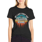 My Last First Day Of Elementary School Funny Back To School  Wrinkle-resistant T-Shirt