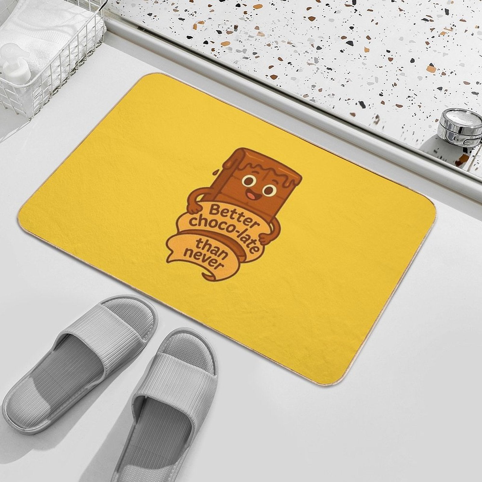 Better Choco‑late Than Never  Odorless Bath Mat