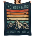 Mountains Are Calling And I Must Go Lightweight Throw Blanket