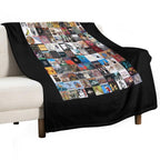 Greatest Album Collage Classic Eco-conscious Throw Blanket
