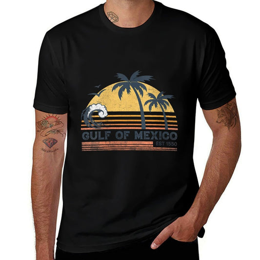 Womens Gulf of Mexico Retro Vintage  Versatile T-Shirt