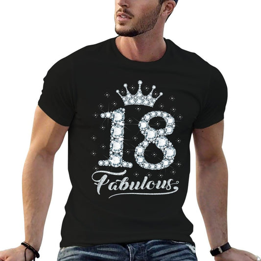 18 Fabulous 18 Years Old Happy 18th Birthday Girl Women  Breathable T-Shirt