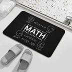 Math – Where Answers Raise More Questions Durable Bath Mat