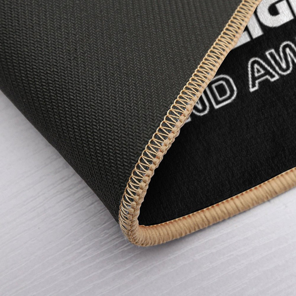 It's Lights Out And Away We Go! - Classy Version  Anti-Trip Bath Mat