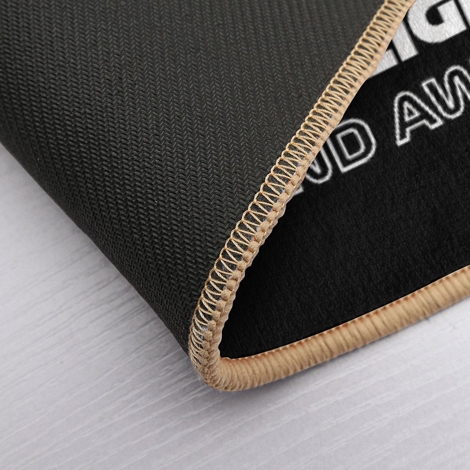 It's Lights Out And Away We Go! - Classy Version  Anti-Trip Bath Mat