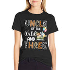 Uncle Of The Wild And Three 3 Birthday Zoo Safari Jungle  Odor-resistant T-Shirt