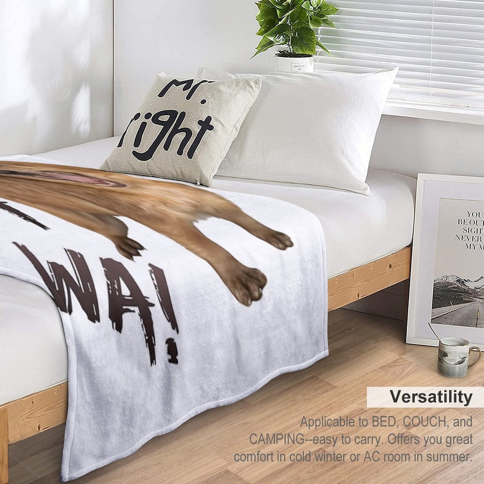 Awawa! Angry Screaming Hyrax Meme - Cute & Funny Anti-pilling Throw Blanket