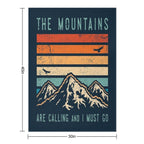 Mountains Are Calling And I Must Go Lightweight Throw Blanket
