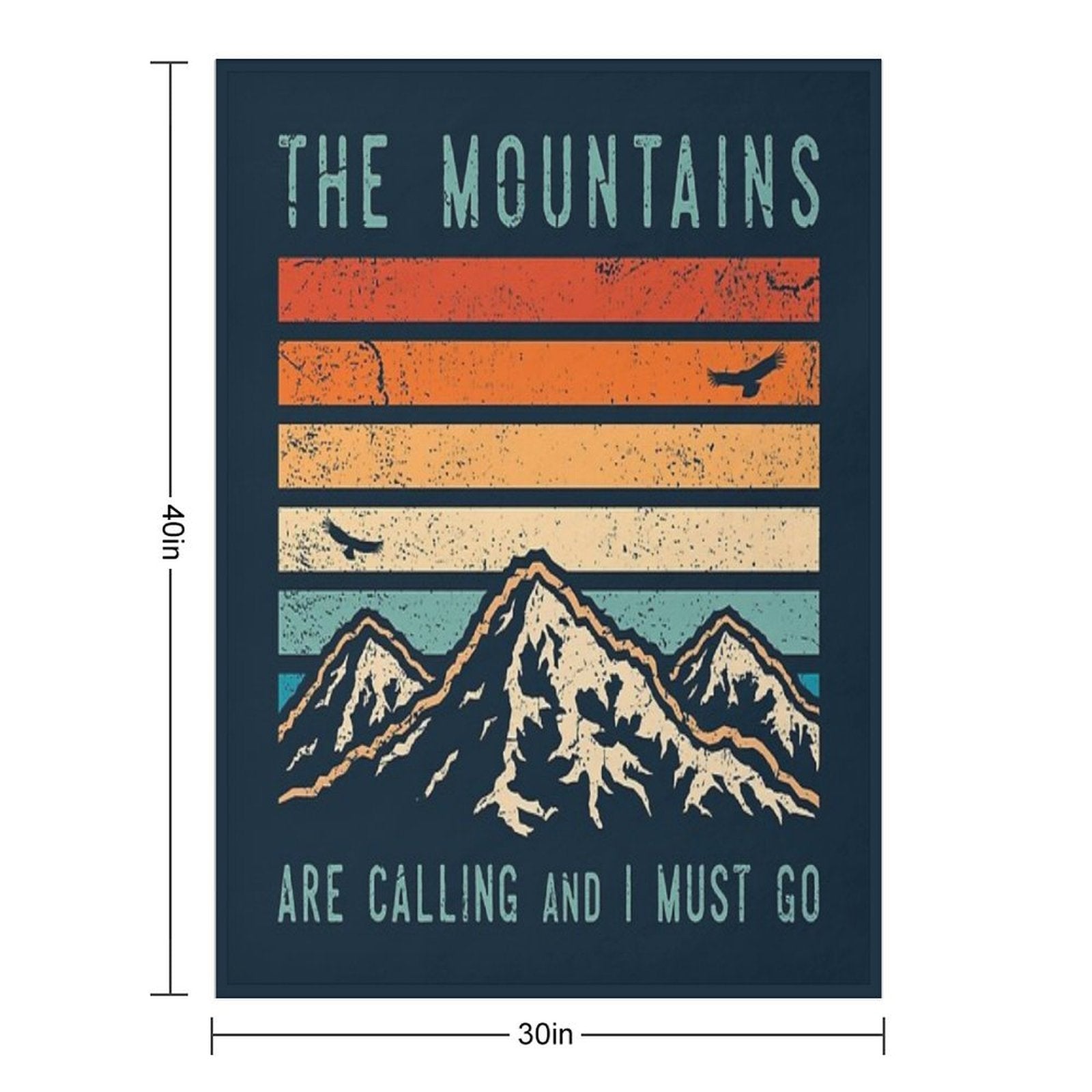 Mountains Are Calling And I Must Go Lightweight Throw Blanket