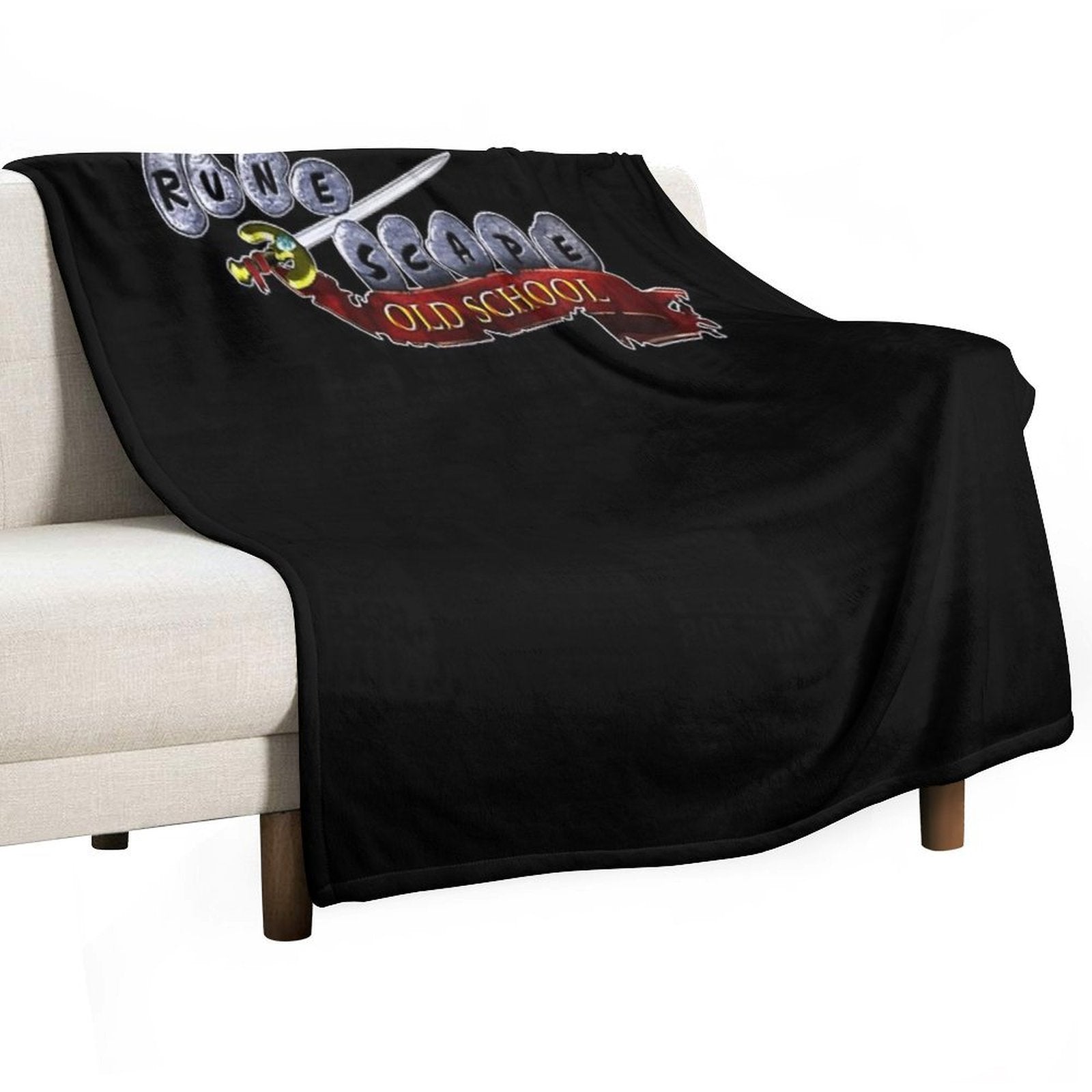 Runescape Oldschool Logo Bes Men Essential T-Shirt Versatility Throw Blanket