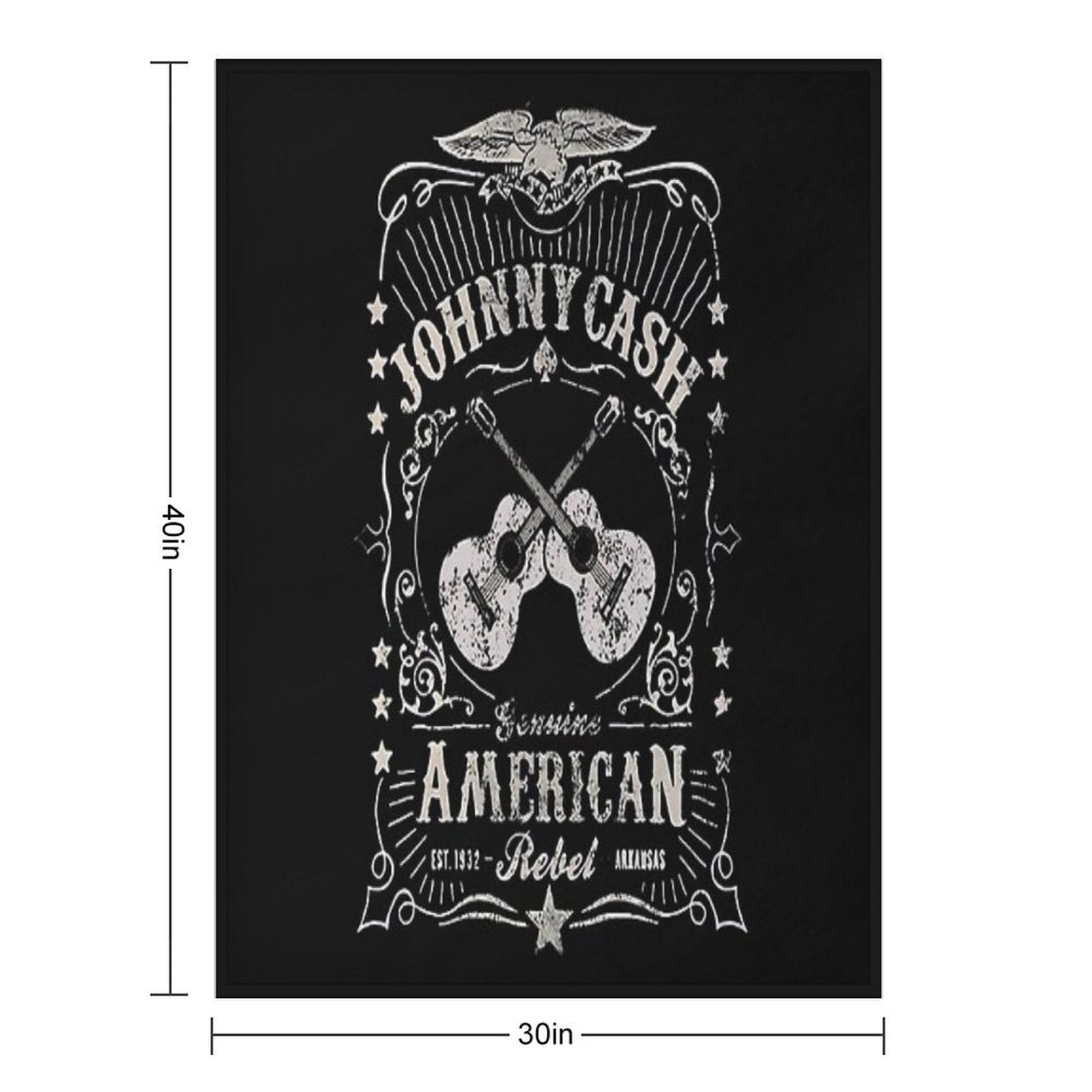 Johnny Cash - Genuine American Rebel Multi-functional Throw Blanket