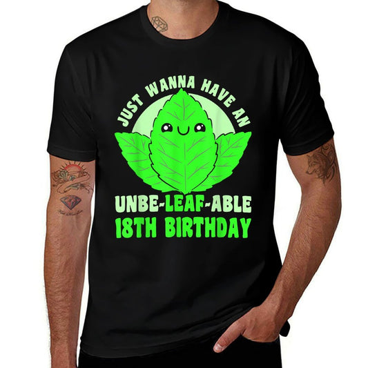 18 Year Old Happy 18th Birthday Cute Plant 18th Birthday  Lightweight T-Shirt