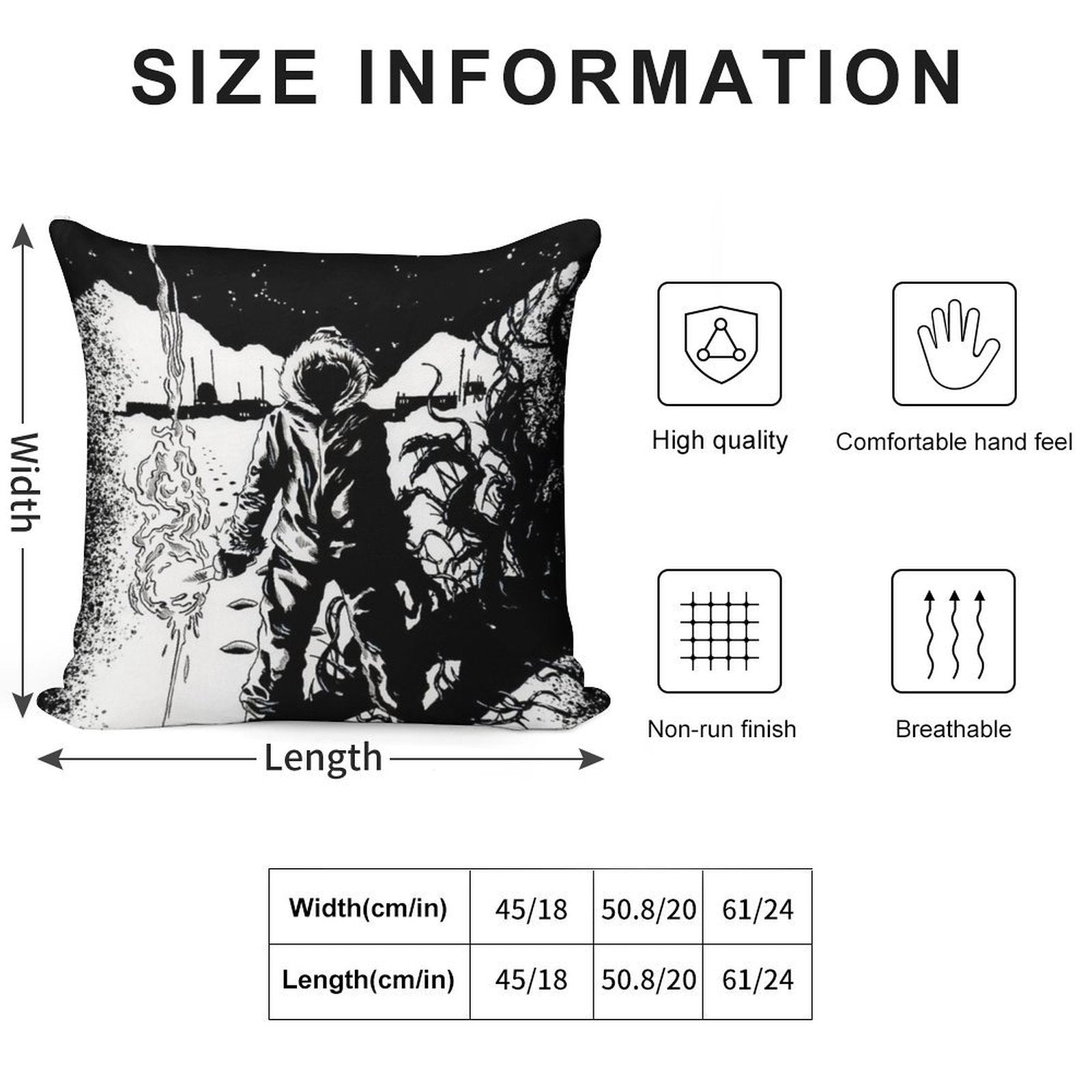 The Thing Soft Short Plush Fabric Throw Pillow