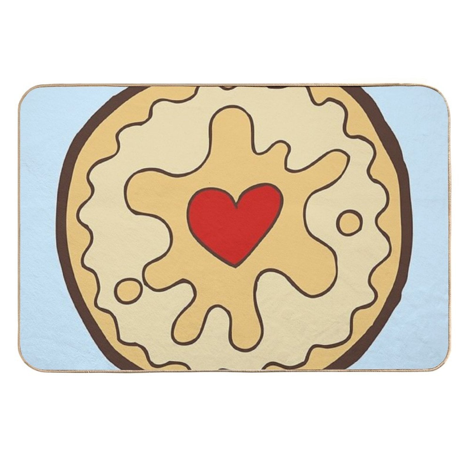 Jammy Dodger British Biscuit  Eco-Friendly Bath Mat