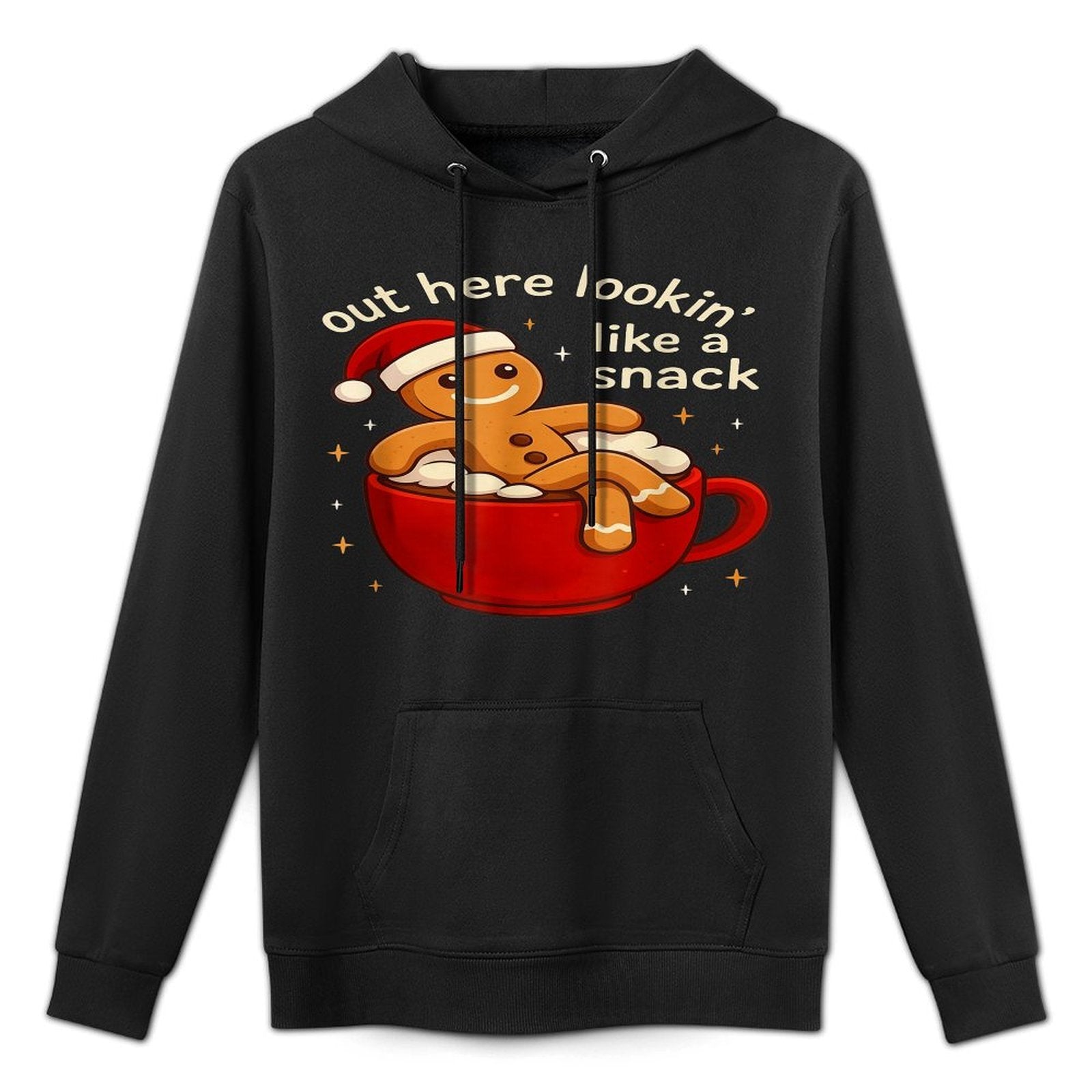 Funny Gingerbread Christmas Snack Cookies Boys Toddler Kids Colorfast Hoodie