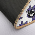 Chibi Raven Baby  Long-Lasting Bath Mat