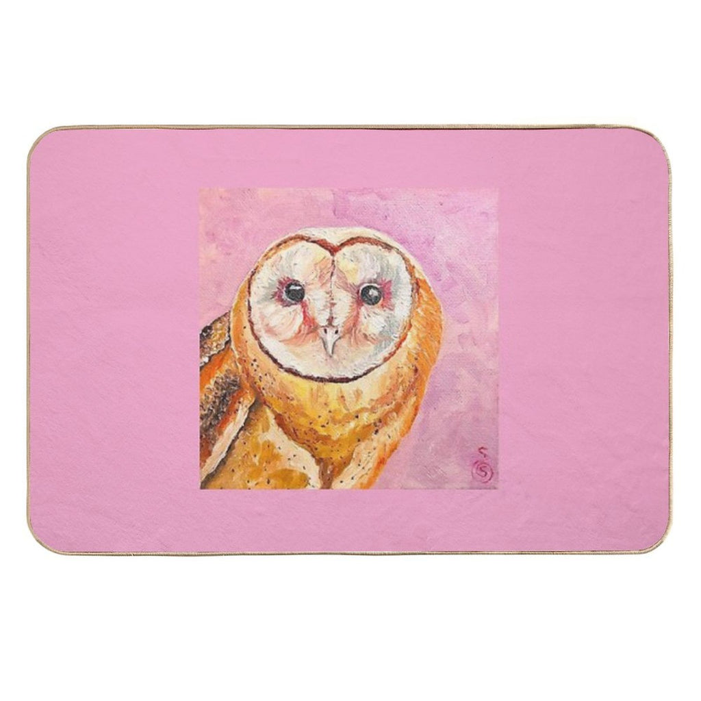 Barn Owl of The Heart  Multi-Purpose Bath Mat