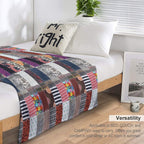 Patchwork Fabrics Premium Throw Blanket