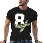 8th Birthday Military Plane Aircraft Fighter 8 Year Old Boys Comfortable T-Shirt