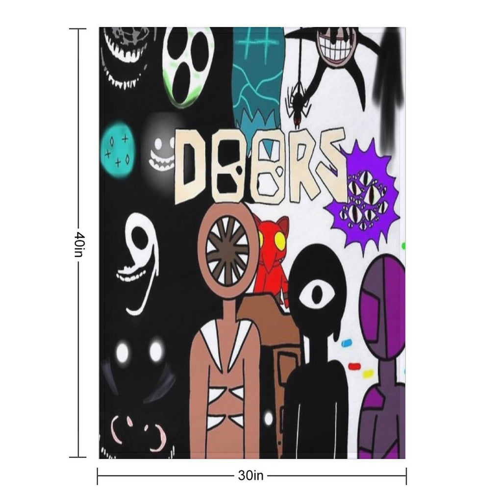 Roblox Doors Team Lightweight Throw Blanket