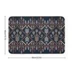 Rustic Floral Weave  Long-Lasting Bath Mat