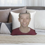 Bald Quackity Soft Decorative Cover Throw Pillow