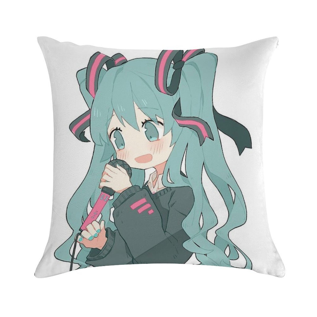 Hatsune Miku Soft Washable Throw Pillow