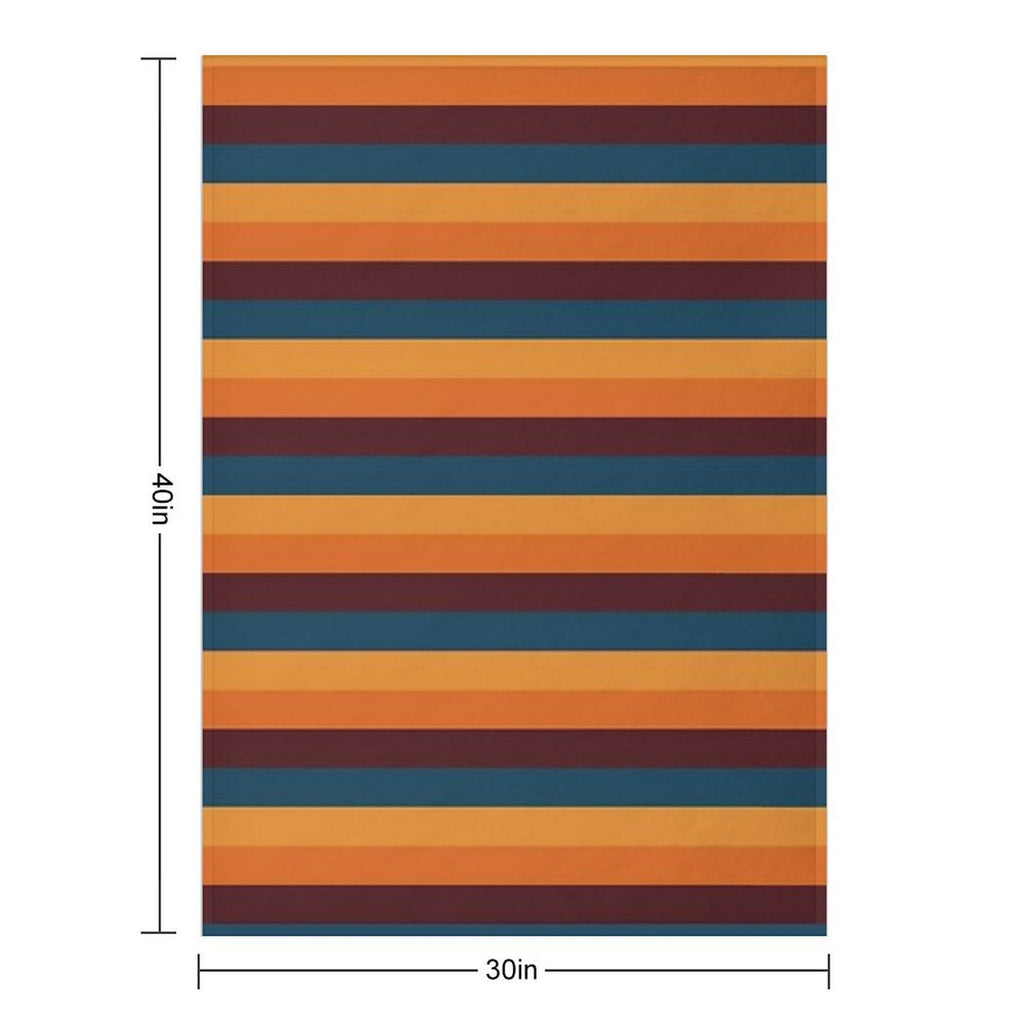 Walnut, Aegean Blue, Honey, Persimmon Orange Exotic Colour Patterns Lightweight Throw Blanket