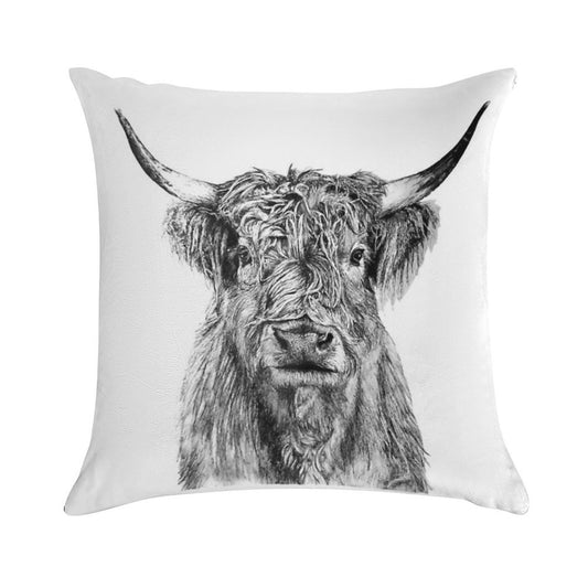 Scottish Highland Cow Soft Gift Ready Throw Pillow